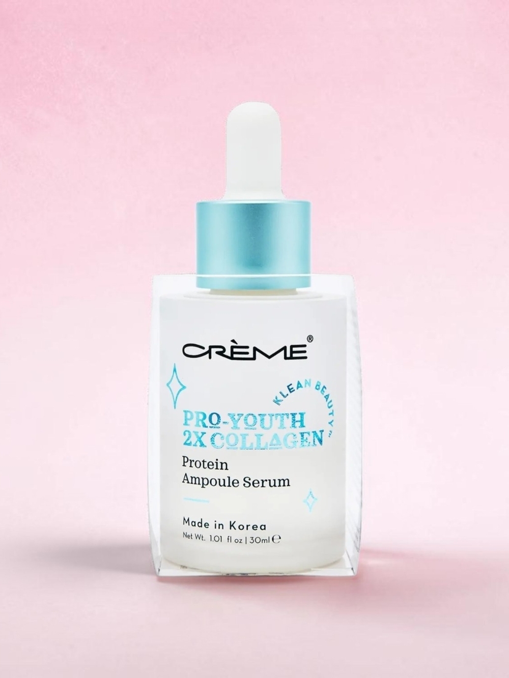 CRÈME SHOP Pro-Youth 2X Collagen Protein Ampoule Serum - White & Light Blue